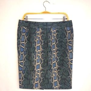 LOFT Animal Printed Pencil Skirt NWT